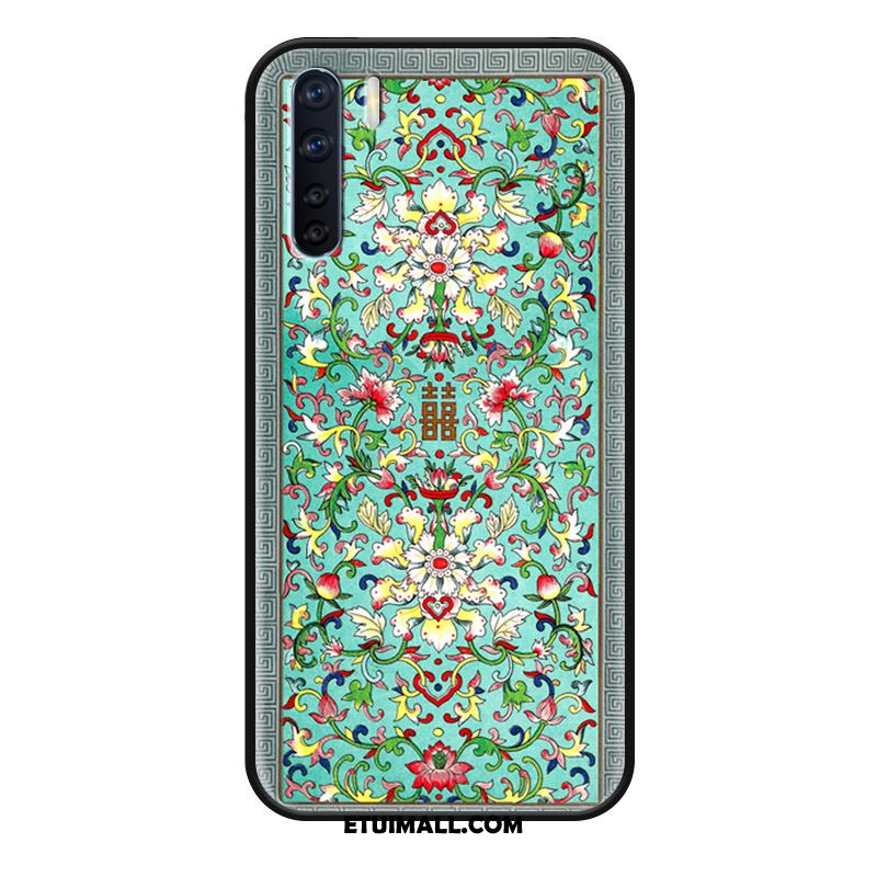 Etui Oppo A91 Chiński Styl Świeży Ochraniacz Niebieski Moda Futerał Online