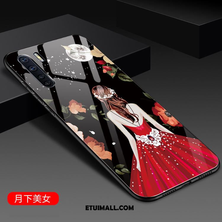 Etui Oppo A91 Czerwony Moda All Inclusive Telefon Komórkowy Anti-fall Pokrowce Sklep