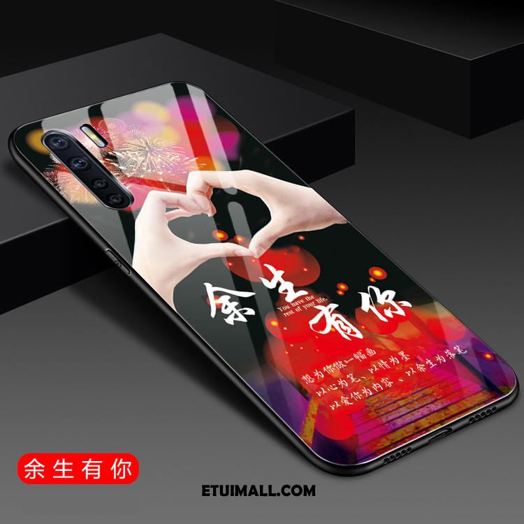 Etui Oppo A91 Czerwony Moda All Inclusive Telefon Komórkowy Anti-fall Pokrowce Sklep