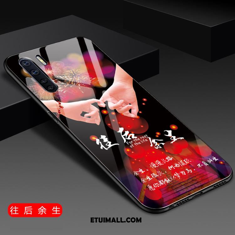Etui Oppo A91 Czerwony Moda All Inclusive Telefon Komórkowy Anti-fall Pokrowce Sklep