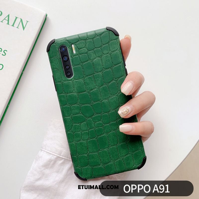 Etui Oppo A91 Czerwony Netto Wiatr Ochraniacz Telefon Komórkowy Anti-fall Pokrowce Online