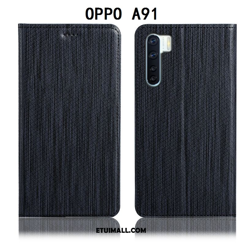 Etui Oppo A91 Litchi All Inclusive Czerwony Telefon Komórkowy Ochraniacz Futerał Sklep