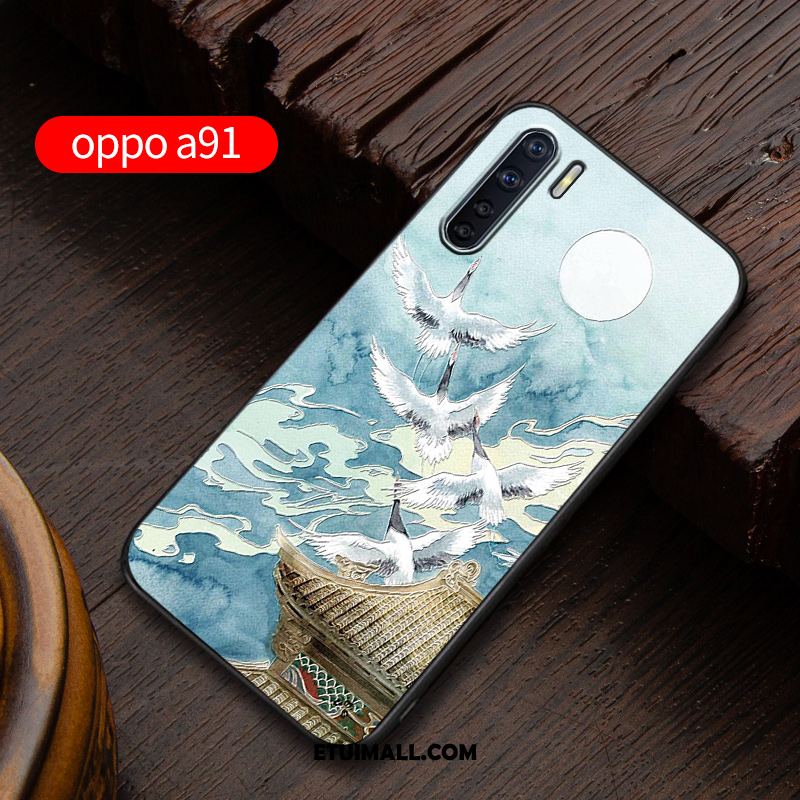 Etui Oppo A91 Niebieski Anti-fall Nowy All Inclusive Telefon Komórkowy Pokrowce Sprzedam