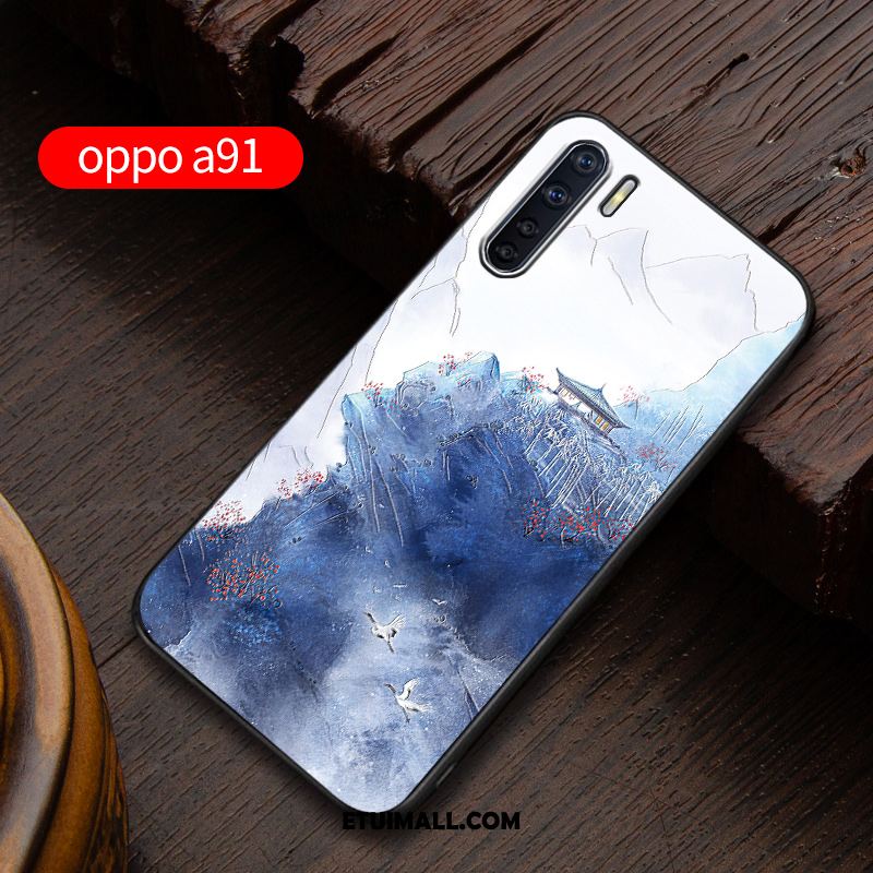 Etui Oppo A91 Niebieski Anti-fall Nowy All Inclusive Telefon Komórkowy Pokrowce Sprzedam