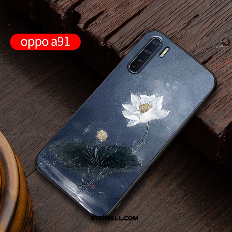 Etui Oppo A91 Niebieski Anti-fall Nowy All Inclusive Telefon Komórkowy Pokrowce Sprzedam