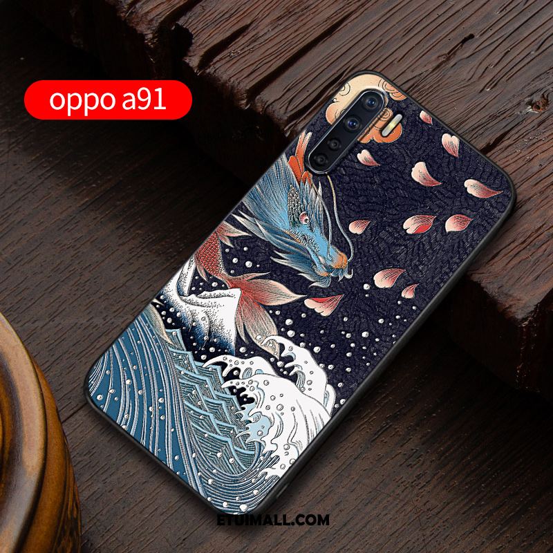 Etui Oppo A91 Niebieski Anti-fall Nowy All Inclusive Telefon Komórkowy Pokrowce Sprzedam