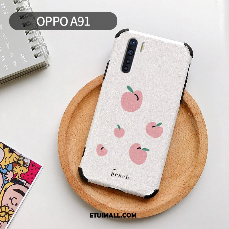 Etui Oppo A91 Skórzany Futerał Mały Piękny Biały Telefon Komórkowy Futerał Sprzedam