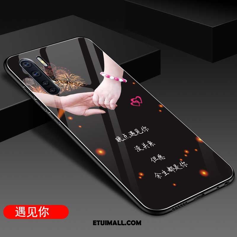 Etui Oppo A91 Telefon Komórkowy Silikonowe Anti-fall Niebieski Szkło Futerał Na Sprzedaż