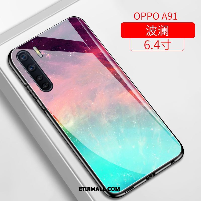 Etui Oppo A91 Telefon Komórkowy Wiatr Szkło Modna Marka Kreatywne Obudowa Tanie