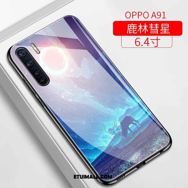 Etui Oppo A91 Telefon Komórkowy Wiatr Szkło Modna Marka Kreatywne Obudowa Tanie