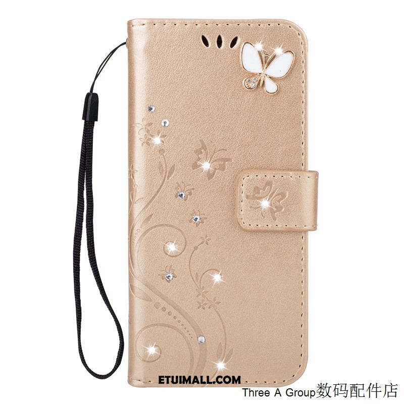 Etui Oppo F5 Youth Gwiazda Silikonowe Purpurowy Karta Rhinestone Futerał Dyskont