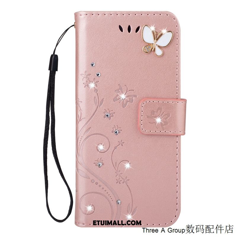 Etui Oppo F5 Youth Gwiazda Silikonowe Purpurowy Karta Rhinestone Futerał Dyskont