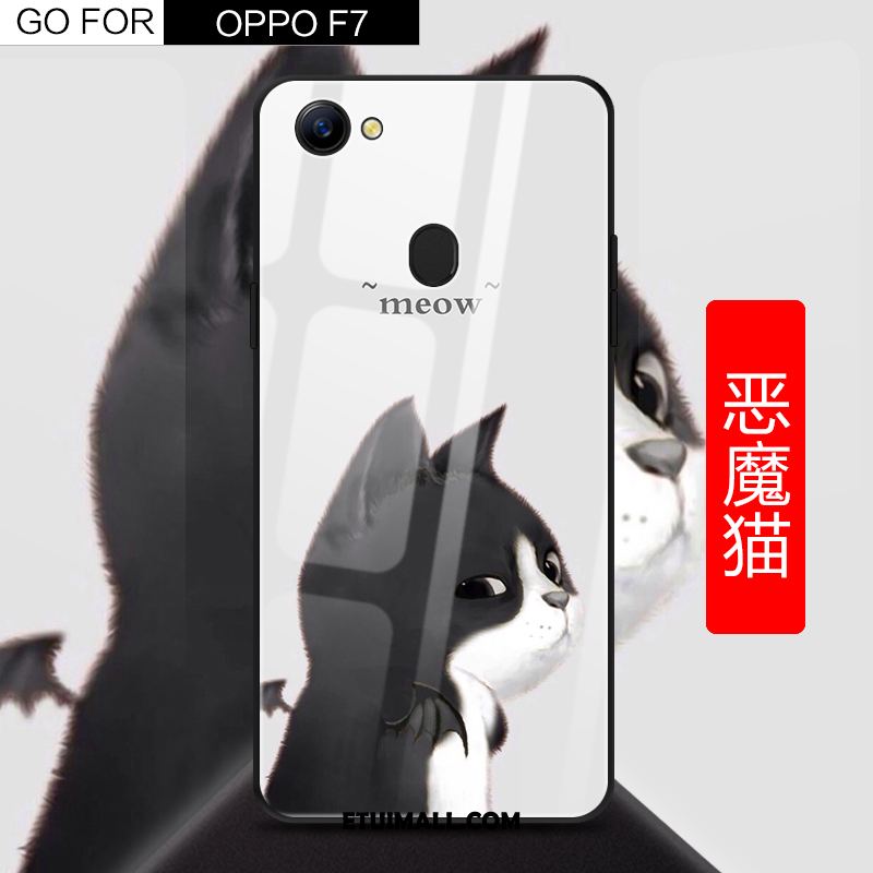 Etui Oppo F7 Kreskówka Piękny Silikonowe Anti-fall Szkło Pokrowce Online