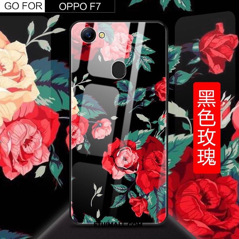 Etui Oppo F7 Kreskówka Piękny Silikonowe Anti-fall Szkło Pokrowce Online