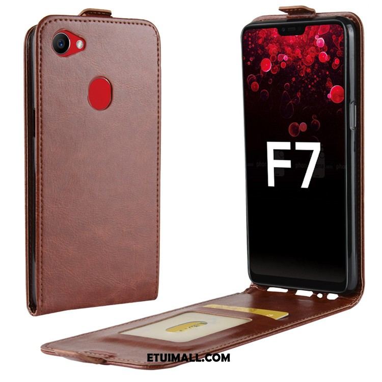 Etui Oppo F7 Ochraniacz Czerwony Telefon Komórkowy Skórzany Futerał Anti-fall Futerał Sklep