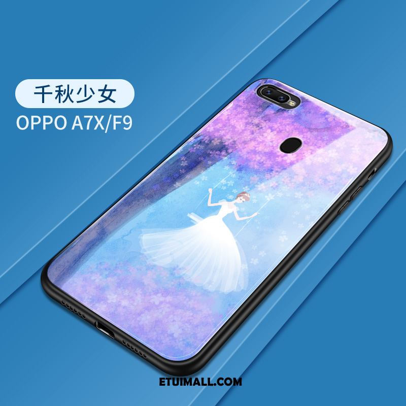 Etui Oppo F9 Kreatywne Szkło Hartowane Ochraniacz Niebieski All Inclusive Obudowa Sklep