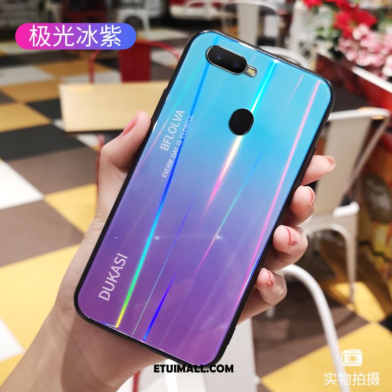 Etui Oppo F9 Starry Silikonowe Miękki Szkło Tendencja Gradient Pokrowce Tanie