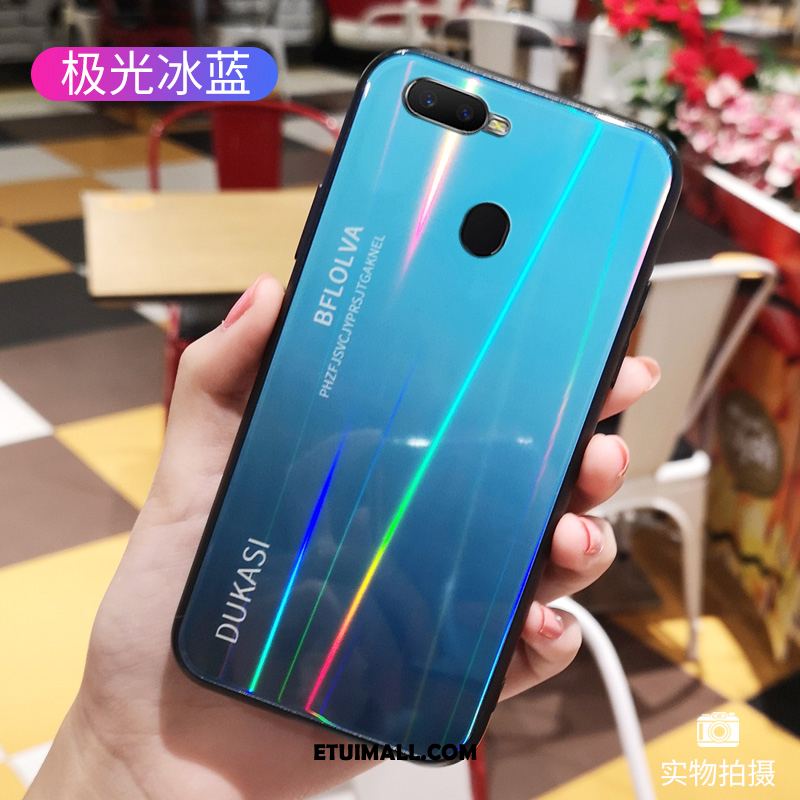 Etui Oppo F9 Starry Silikonowe Miękki Szkło Tendencja Gradient Pokrowce Tanie