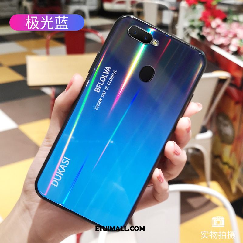 Etui Oppo F9 Starry Silikonowe Miękki Szkło Tendencja Gradient Pokrowce Tanie