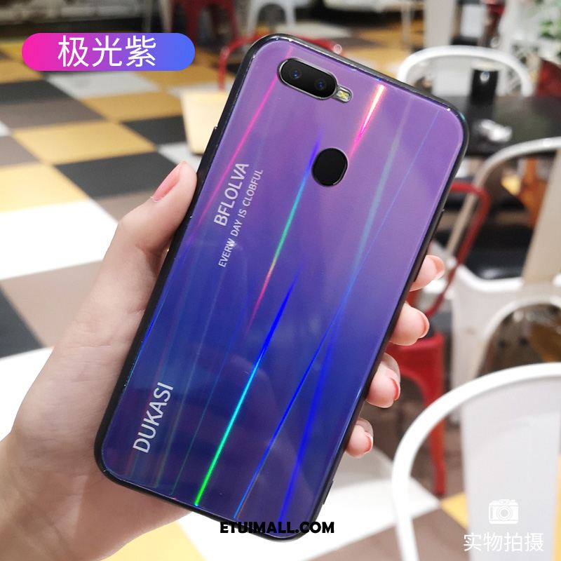 Etui Oppo F9 Starry Silikonowe Miękki Szkło Tendencja Gradient Pokrowce Tanie