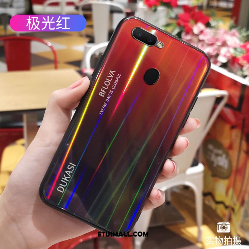 Etui Oppo F9 Starry Silikonowe Miękki Szkło Tendencja Gradient Pokrowce Tanie