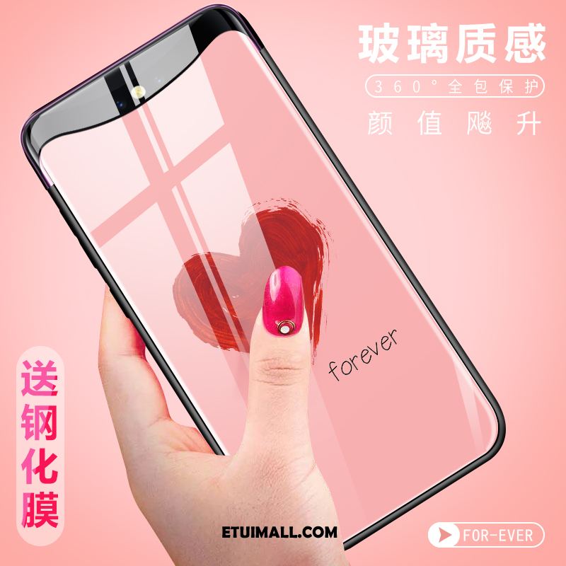 Etui Oppo Find X Anti-fall Lekki I Cienki Kreatywne Telefon Komórkowy Różowe Obudowa Online