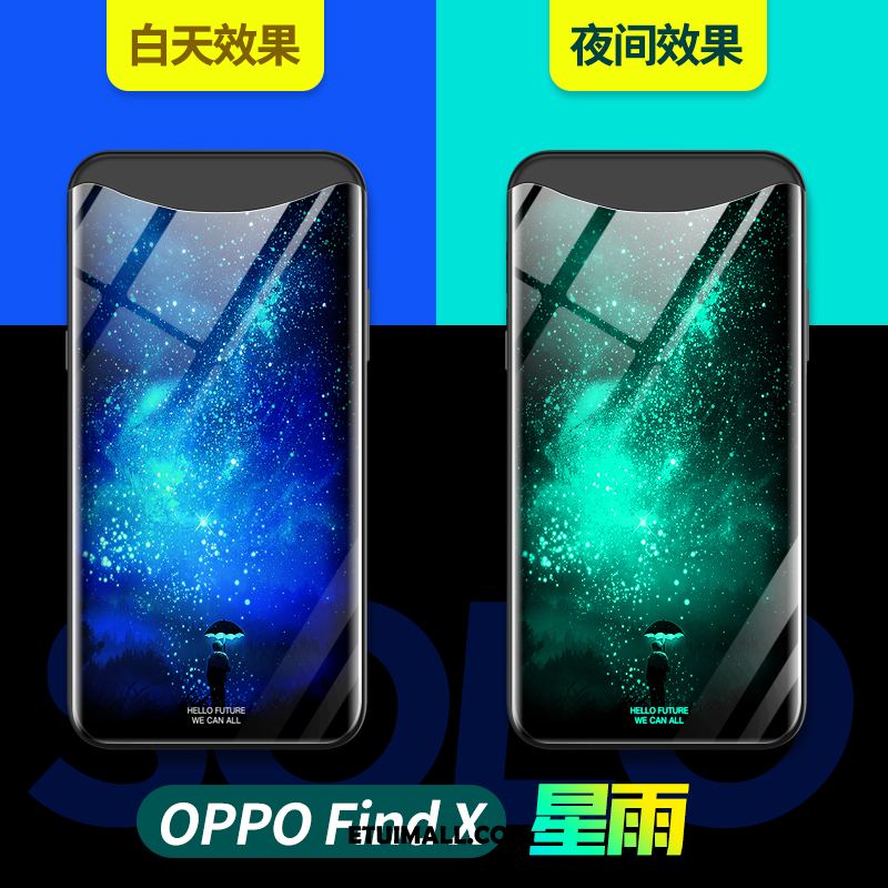 Etui Oppo Find X Czerwony Netto Anti-fall Zielony Telefon Komórkowy Osobowość Obudowa Sklep