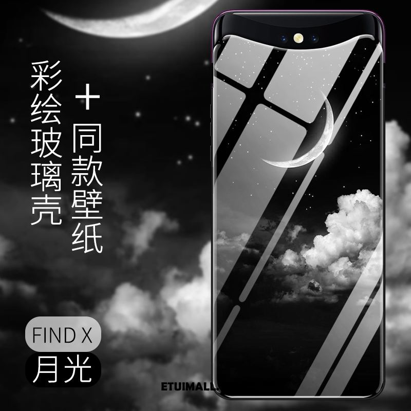 Etui Oppo Find X Niebieski Nowy Modna Marka Szkło All Inclusive Futerał Sklep