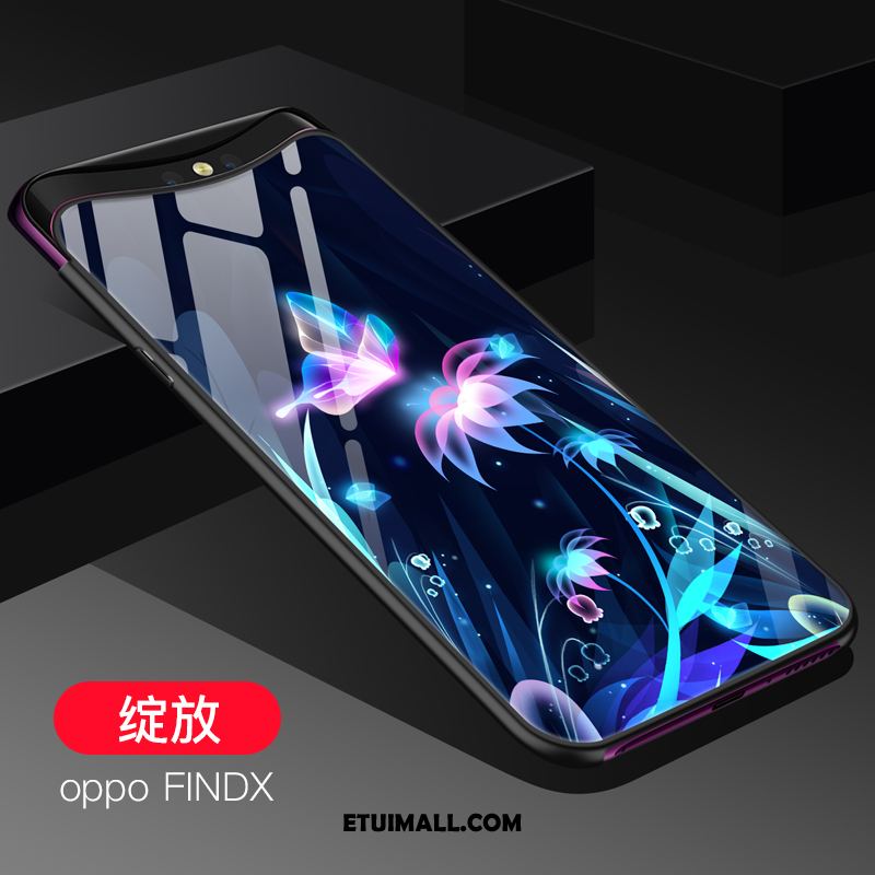 Etui Oppo Find X Silikonowe Telefon Komórkowy Miękki Ochraniacz Niebieski Futerał Na Sprzedaż