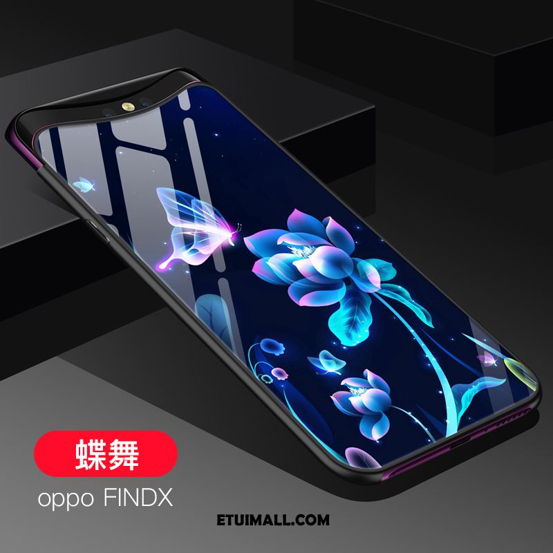 Etui Oppo Find X Silikonowe Telefon Komórkowy Miękki Ochraniacz Niebieski Futerał Na Sprzedaż