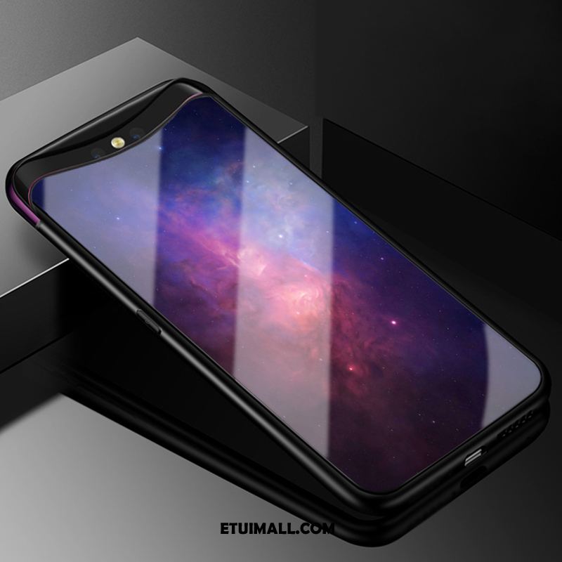 Etui Oppo Find X Telefon Komórkowy Osobowość Ciemno Szkło Miękki Obudowa Dyskont