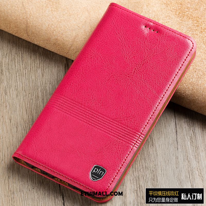 Etui Oppo Find X2 Pro Klapa Skórzany Futerał Anti-fall Różowe Telefon Komórkowy Obudowa Online