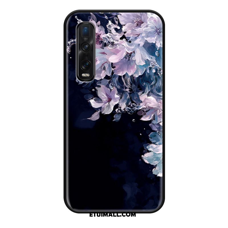 Etui Oppo Find X2 Pro Moda Anti-fall Telefon Komórkowy Kwiaty Nubuku Pokrowce Sklep