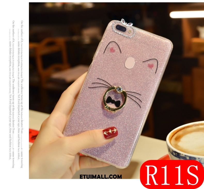 Etui Oppo R11s Rhinestone All Inclusive Tendencja Silikonowe Anti-fall Futerał Online