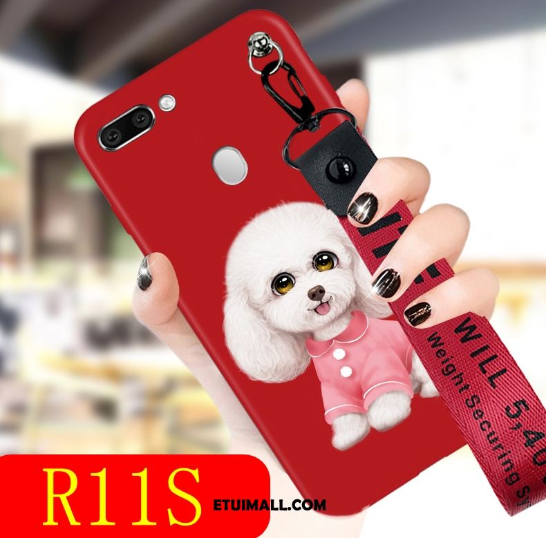 Etui Oppo R11s Silikonowe Czerwony Telefon Komórkowy Miękki Piękny Pokrowce Oferta