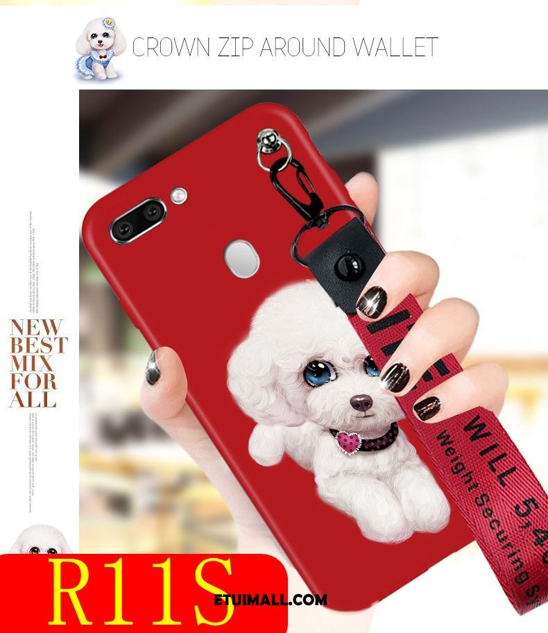 Etui Oppo R11s Silikonowe Czerwony Telefon Komórkowy Miękki Piękny Pokrowce Oferta