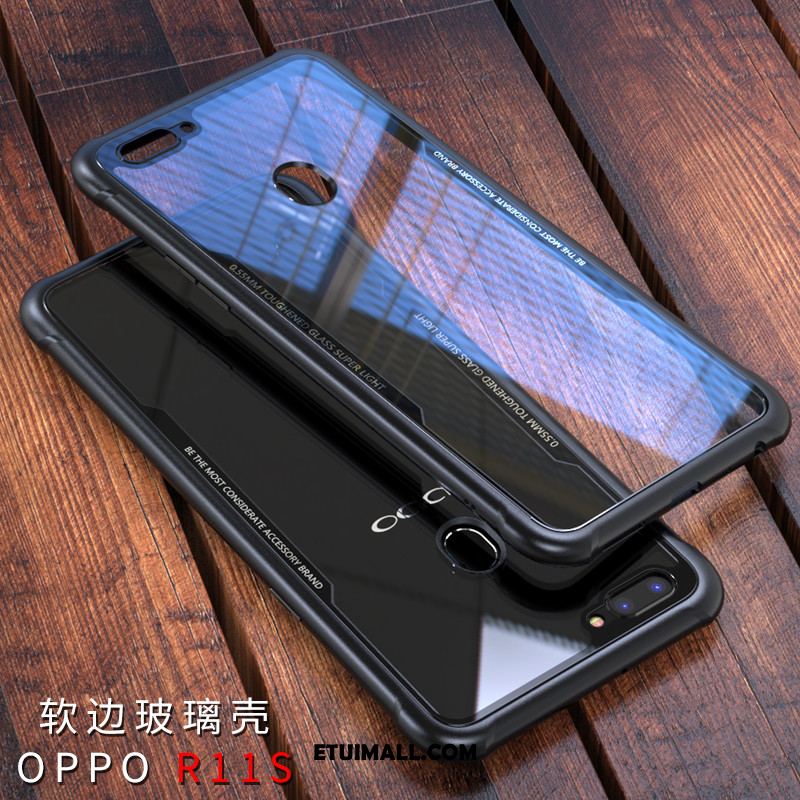 Etui Oppo R11s Szkło Czerwony Ochraniacz Gwiazda Modna Marka Pokrowce Tanie