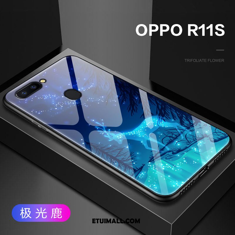 Etui Oppo R11s Telefon Komórkowy Anti-fall Kreatywne Purpurowy Szkło Futerał Oferta