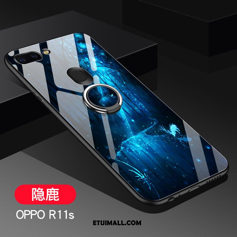 Etui Oppo R11s Tendencja Purpurowy Szkło Ochraniacz Nubuku Futerał Kup