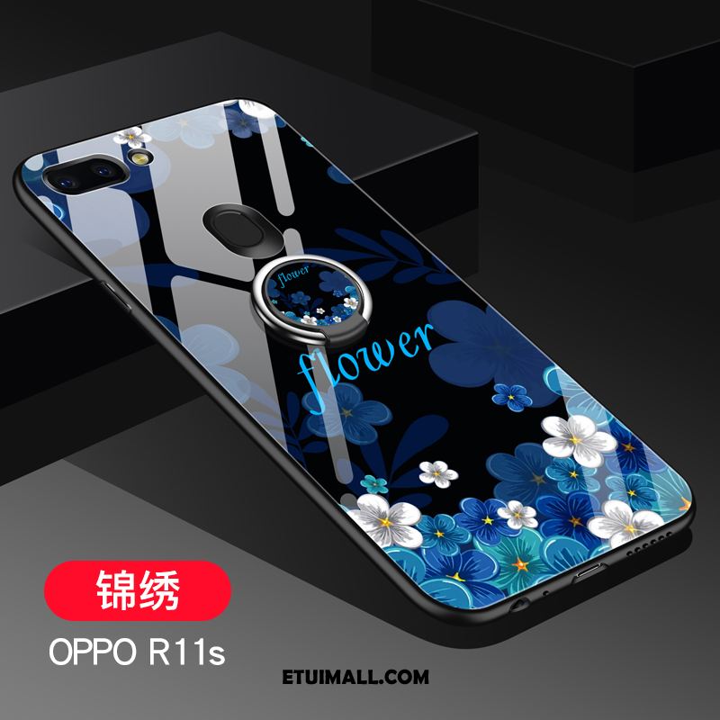 Etui Oppo R11s Tendencja Purpurowy Szkło Ochraniacz Nubuku Futerał Kup