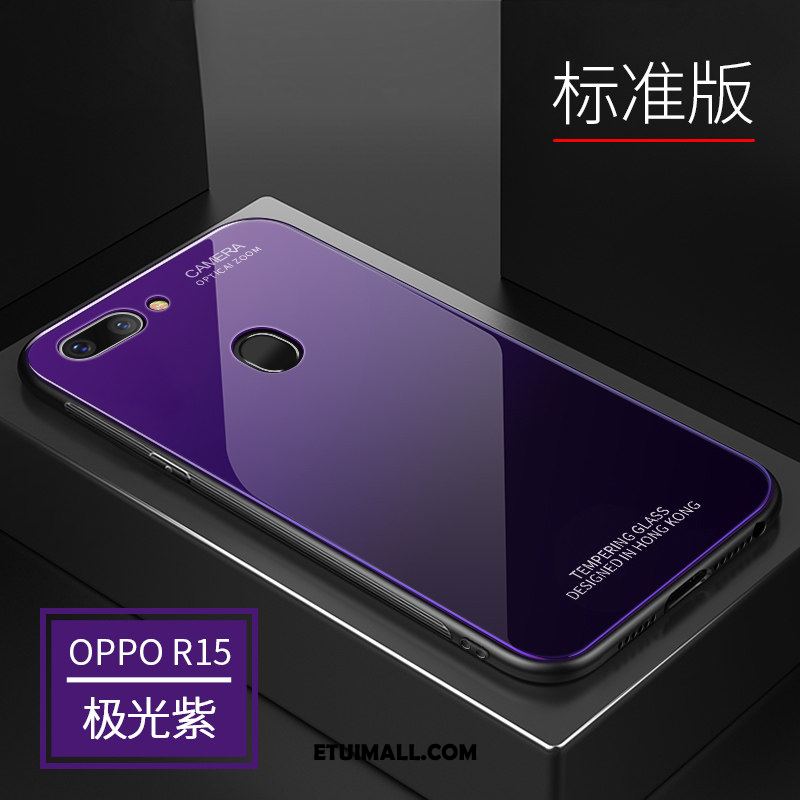 Etui Oppo R15 Cienkie All Inclusive Szkło Hartowane Niebieski Tendencja Obudowa Sklep