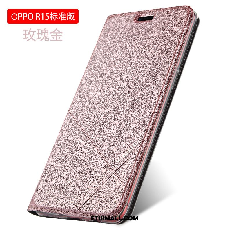 Etui Oppo R15 Miękki Klapa Telefon Komórkowy Czarny Obrzeża Obudowa Na Sprzedaż