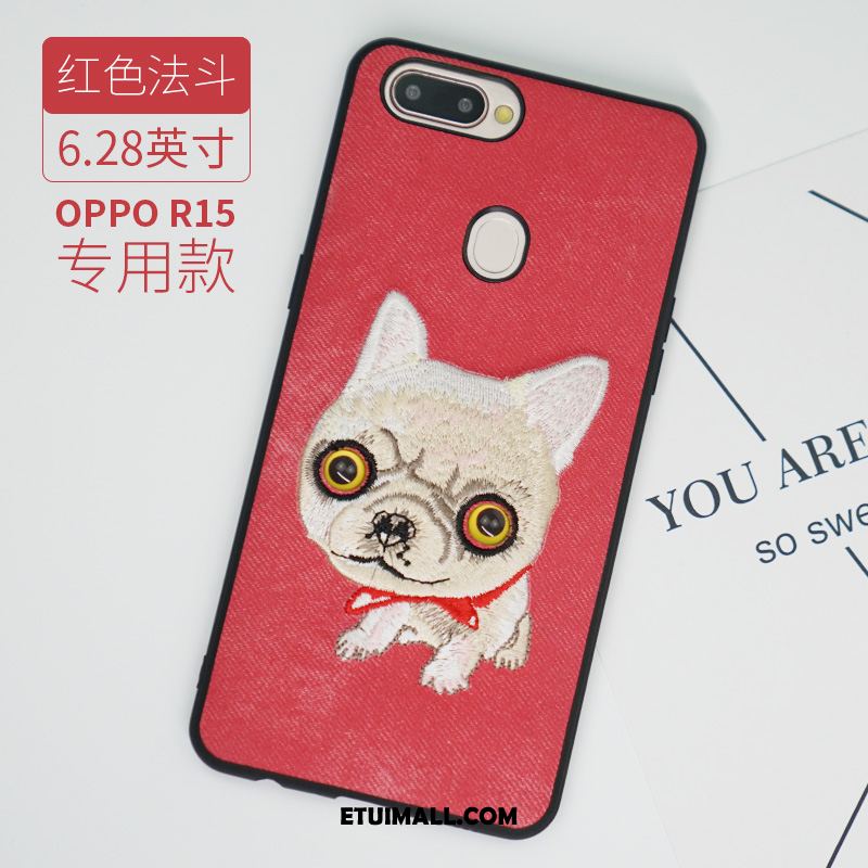 Etui Oppo R15 Piękny Czerwony Netto Tendencja Czarny Telefon Komórkowy Obudowa Tanie