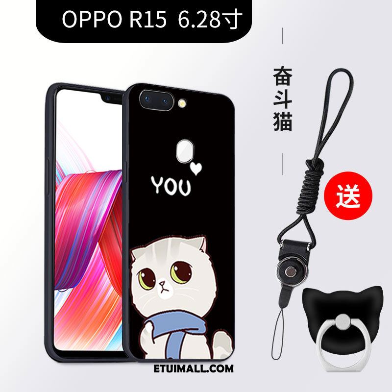 Etui Oppo R15 Piękny Nubuku Anti-fall Telefon Komórkowy Silikonowe Futerał Sklep