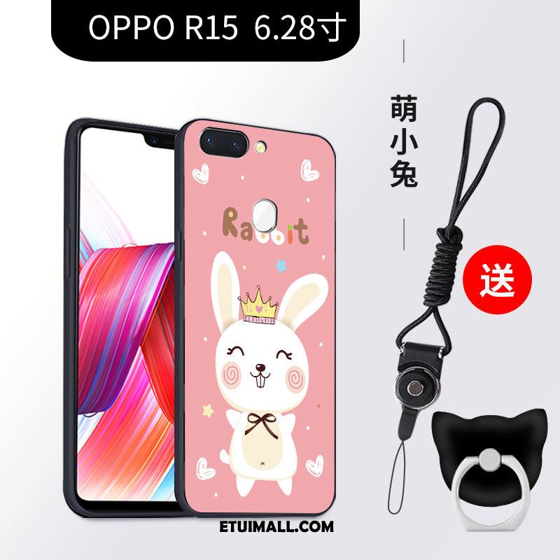 Etui Oppo R15 Piękny Nubuku Anti-fall Telefon Komórkowy Silikonowe Futerał Sklep