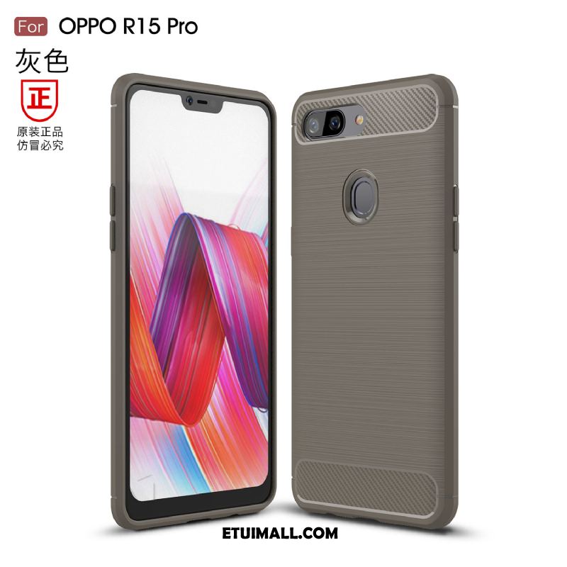 Etui Oppo R15 Pro All Inclusive Anti-fall Silikonowe Telefon Komórkowy Szary Futerał Tanie