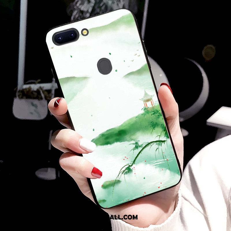 Etui Oppo R15 Pro Chiński Styl Zielony All Inclusive Miękki Kolor Obudowa Sprzedam