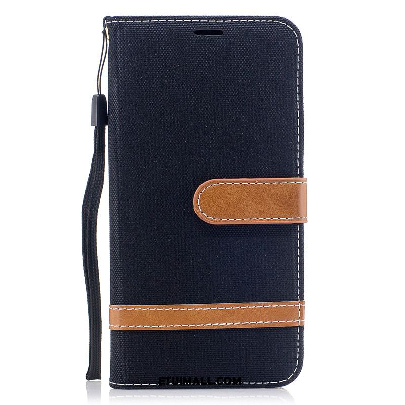 Etui Oppo R15 Pro Ochraniacz Karta Portfel Denim Purpurowy Futerał Tanie