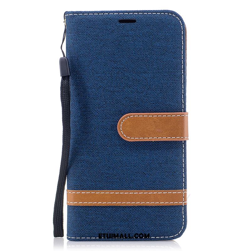 Etui Oppo R15 Pro Ochraniacz Karta Portfel Denim Purpurowy Futerał Tanie