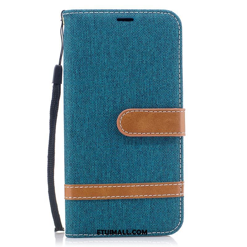 Etui Oppo R15 Pro Ochraniacz Karta Portfel Denim Purpurowy Futerał Tanie